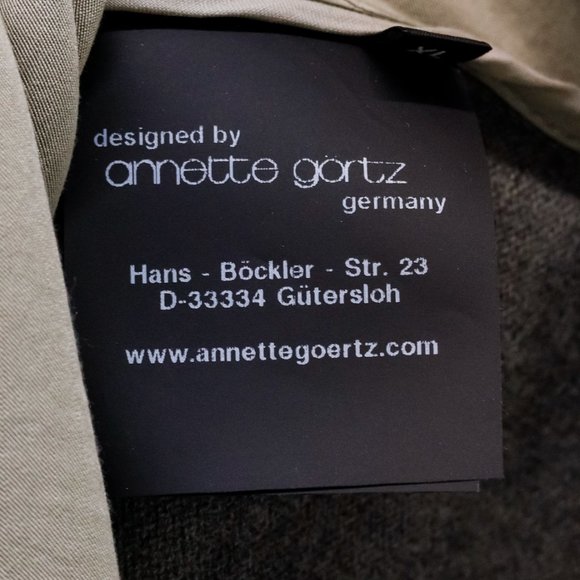 Annette Gortz AW/21 Ship Olive Sheath Grey Tie Dress - Picture 10 of 12